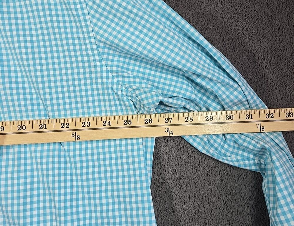 Vineyard Vines Shirt Mens XXL Green Check Tucker Classic Fit Long Sleeve Gingham - Picture 11 of 13